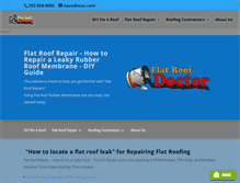 Tablet Screenshot of flatroofdoc.com